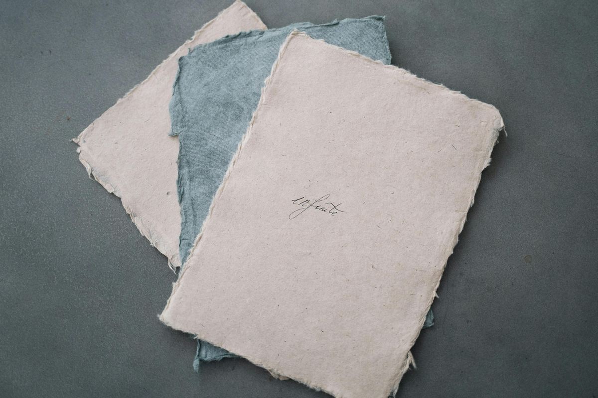 Papel Artesanal de Algodão